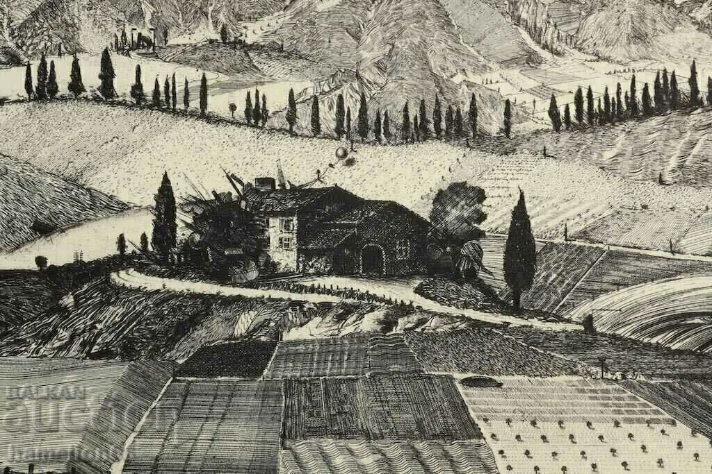 Large print, etching, artist Maurilio Minuzzi 1983 - 6