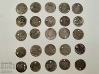 25 pcs. Silver Turkish coins from jewelry Turkey silver coins
