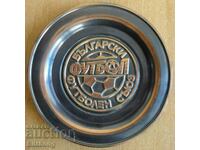 Metal souvenir plate - Bulgarian Football Union