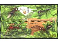 Чисти марки Фауна Насекоми Мравки 2013 от Бразилия
