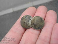 OLD SILVER COIN BROOCH