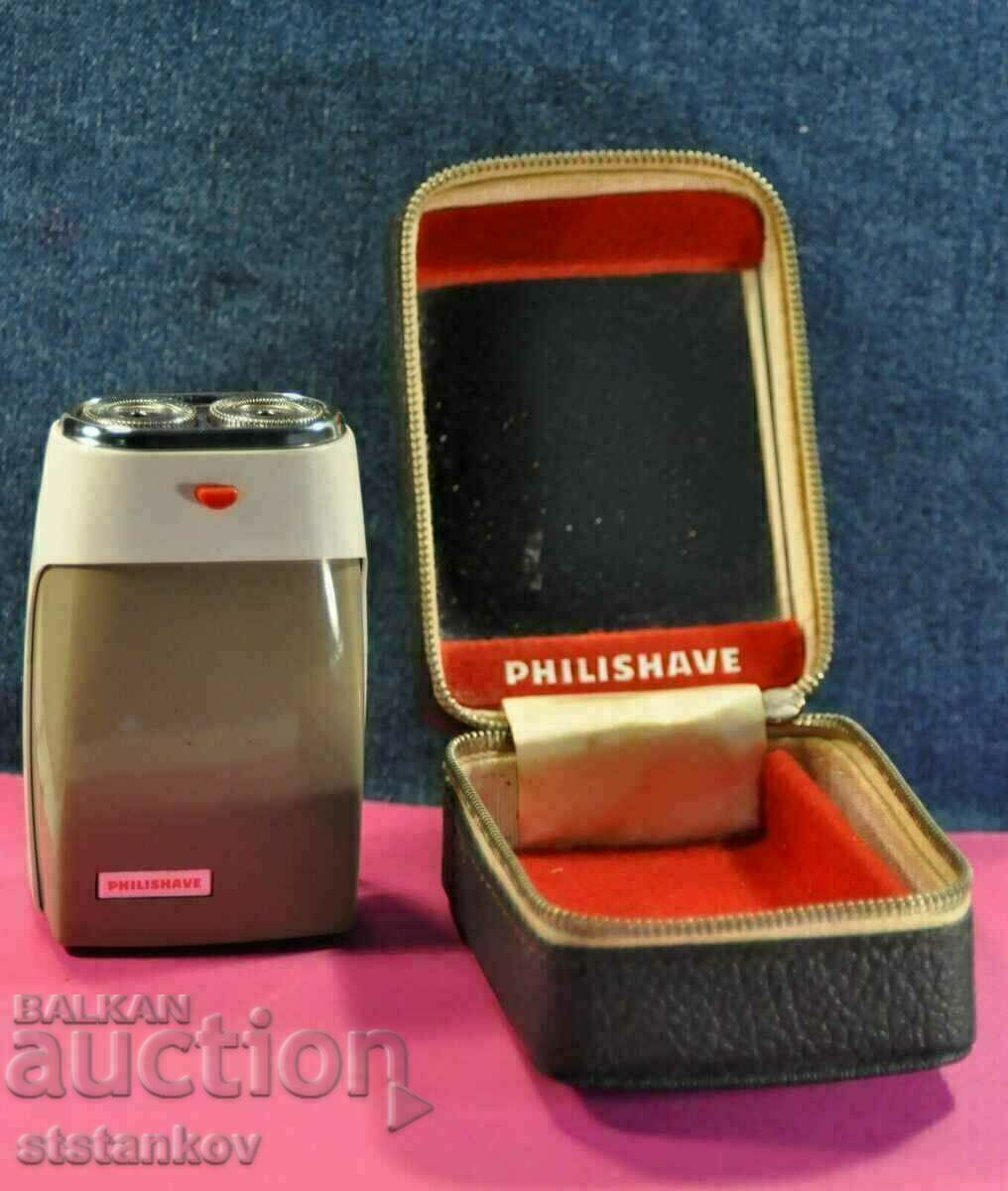 "PHILIPS" PHILISHAVE VTG ELECTRIC BATTERY SHAVER in ORIG.BOX "PHILIPS" PHILISHAVE VTG ELECTRIC BATTERY SHAVER in ORIG.BOX