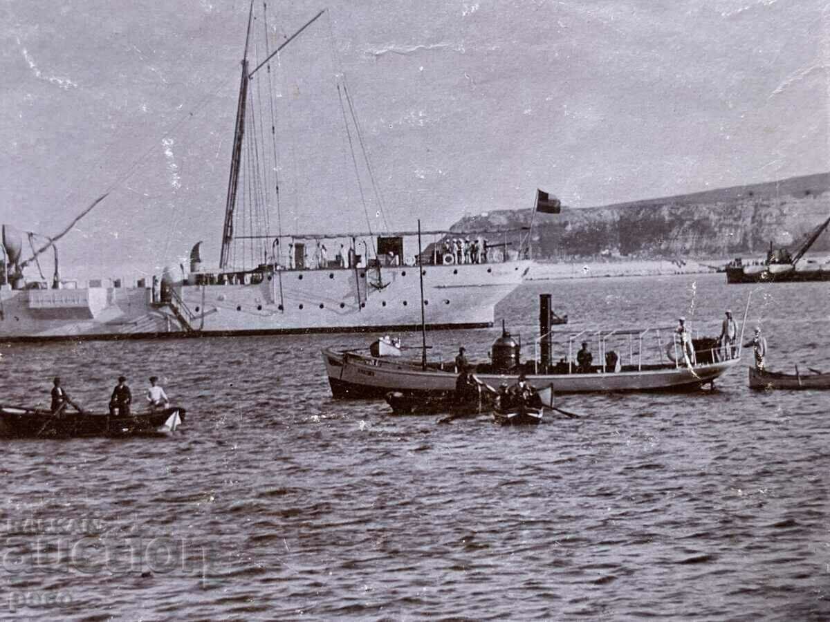 Auction Cruiser "Nadezhda" Varna Bay Georg Volz old photo Auction Cruiser "Nadezhda" Varna Bay Georg Volz old photo