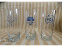 Три стъклени чаши Парашутизъм и Аеронавтика