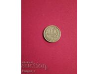 Monedă de 10 cenți. 1913 Regatul Bulgariei