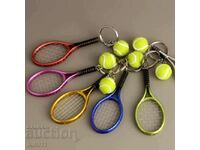 Keychain Tennis racket, tennis ball