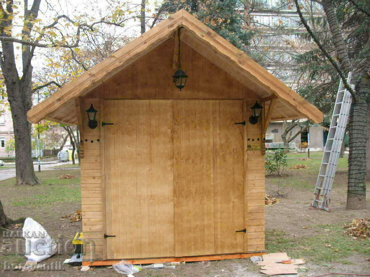 Ξύλινο σπίτι για τη χριστουγεννιάτικη αγορά με τιμή 5990.00 BGN | € 3062.64 Ξύλινο σπίτι για τη χριστουγεννιάτικη αγορά με τιμή 5990.00 BGN | € 3062.64