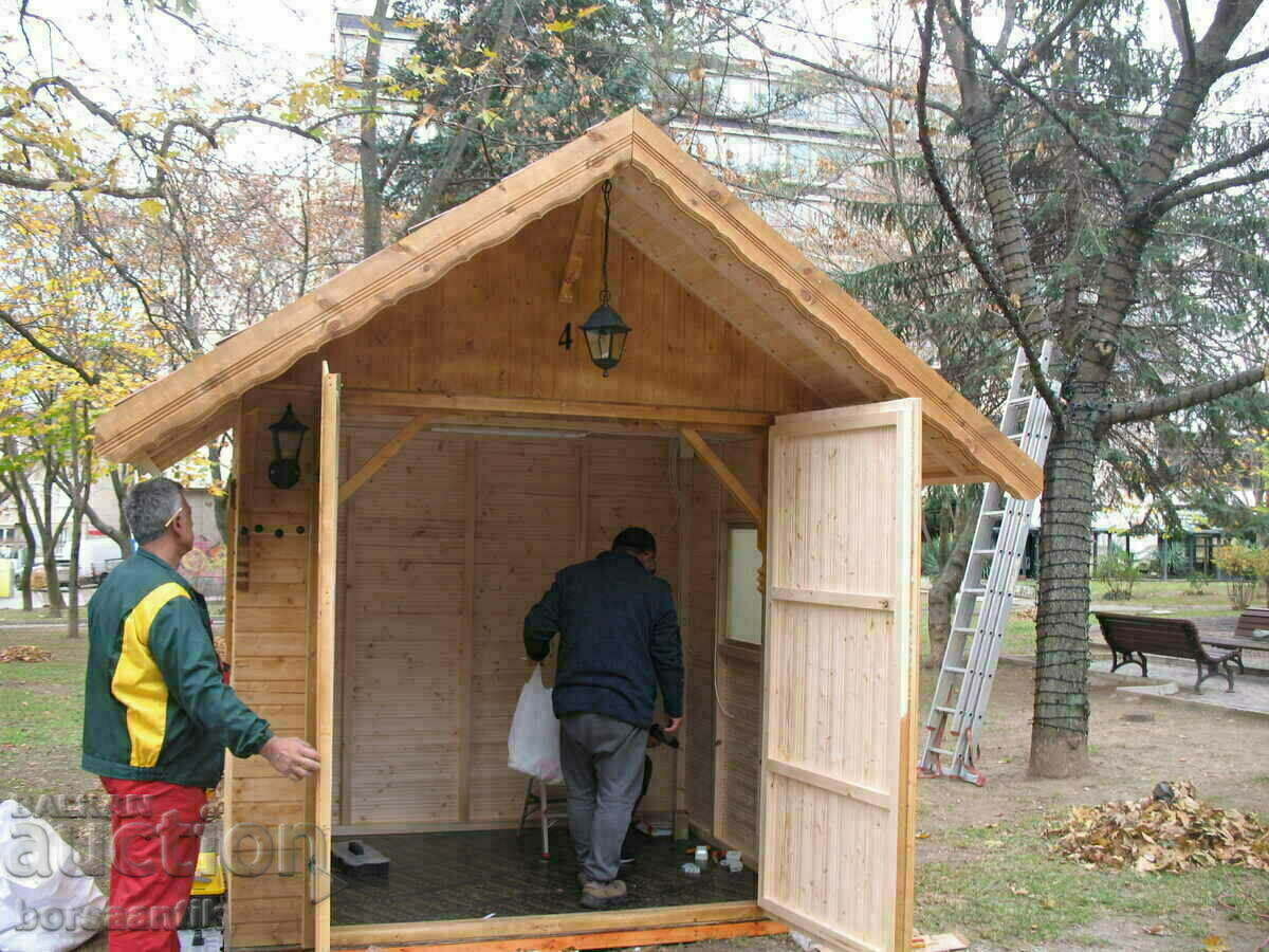 Ξύλινο σπίτι για τη χριστουγεννιάτικη αγορά - 5 Ξύλινο σπίτι για τη χριστουγεννιάτικη αγορά - 5