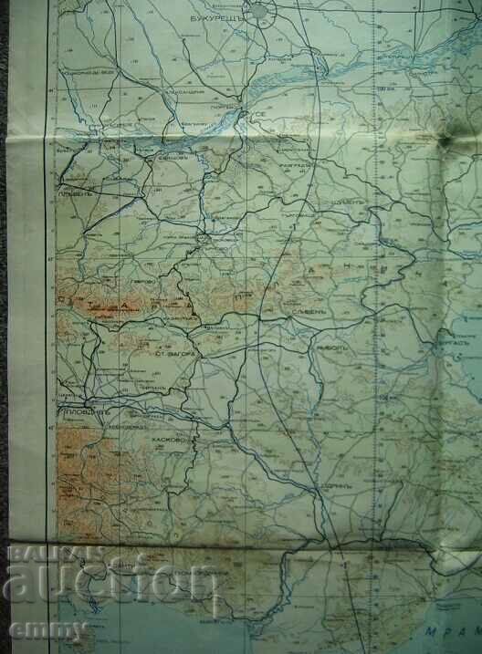 Auction Aerial map of Varna - 1942. Auction Aerial map of Varna - 1942.