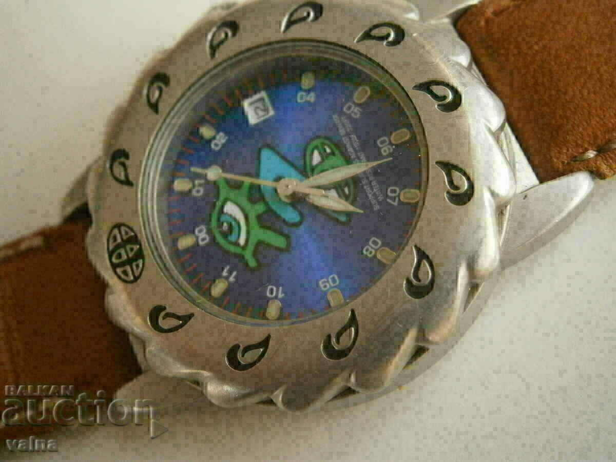 Аукцион Юношески Animal sports watch,Quartz,Steel,въртящ безел,10атм