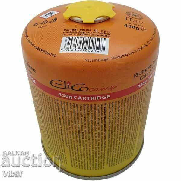 Γεμιστικό υγραερίου 300/450 g με βιδωτή σύνδεση 7/16". με τιμή 9.50 BGN | € 4.86