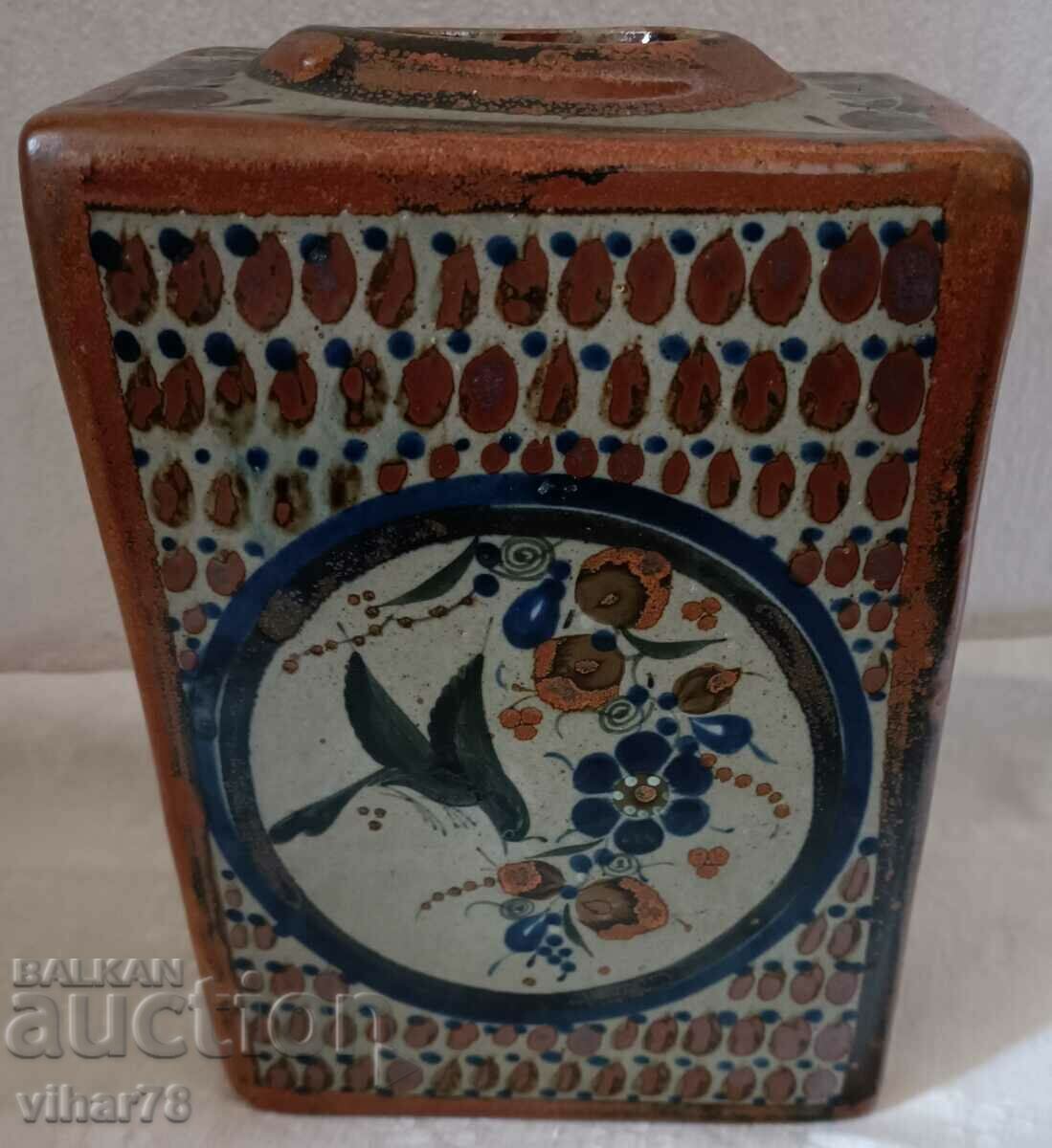 OLD CERAMIC TEA BOX - 5 OLD CERAMIC TEA BOX - 5