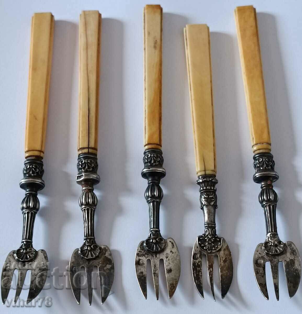 old silver forks