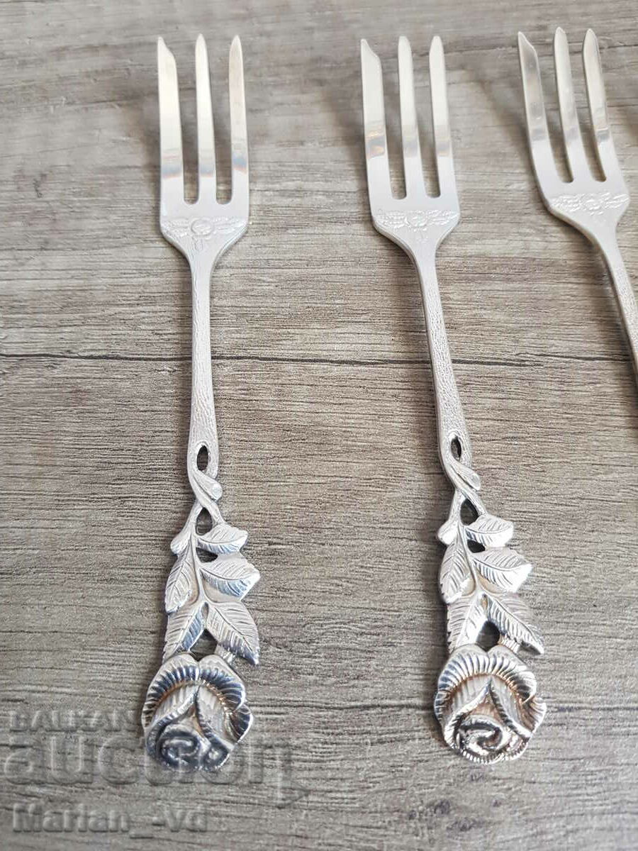 Auction  Set of dessert forks - Antiko 100