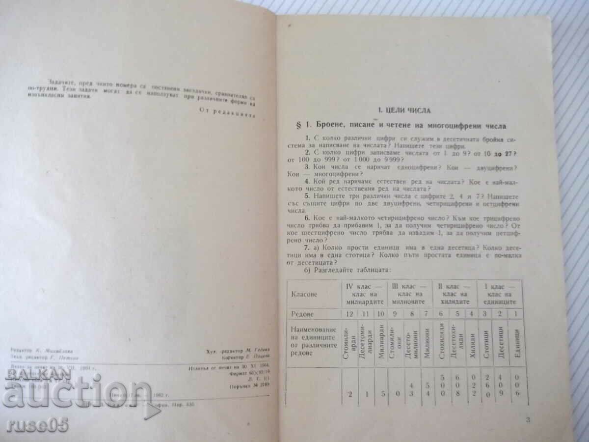 Book "Collection of problems in arithmetic for Vkl-M. Dimitrov"-92 p with price 7.00 BGN | € 3.58 Book "Collection of problems in arithmetic for Vkl-M. Dimitrov"-92 p with price 7.00 BGN | € 3.58