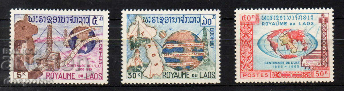 1965. Лаос. 100-годишнината на I.T.U.