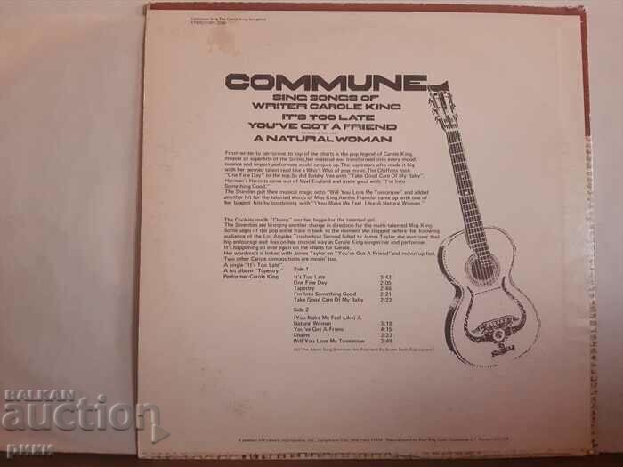 Commune – Sing Songs Of Writer Carole King with price 9.00 BGN | € 4.60 Commune – Sing Songs Of Writer Carole King with price 9.00 BGN | € 4.60