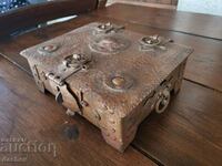 LARGE OLD WROUGHT COPPER JEWELRY BOX - MASTERPIECE