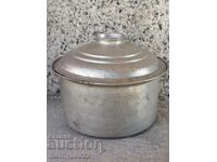 Tinned pot copper household vessel