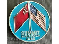 34669 USSR USA sign Summit Moscow 1988
