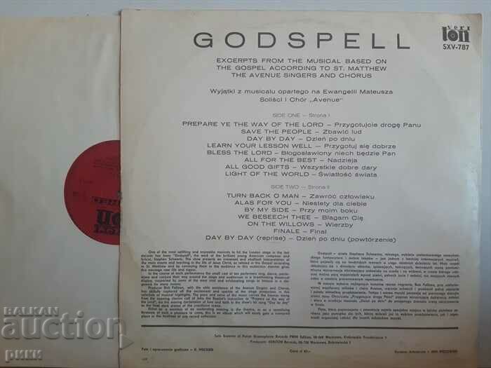 The Avenue Singers And Chorus – Godspell with price 8.00 BGN | € 4.09 The Avenue Singers And Chorus – Godspell with price 8.00 BGN | € 4.09
