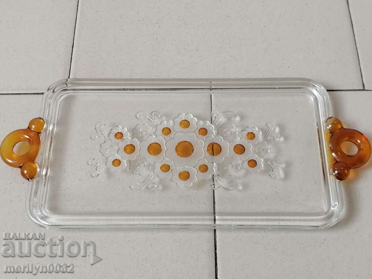 Παλιό γυάλινο δίσκο, τηγάνι, σετ, γυαλί με τιμή 59.00 BGN | € 30.17 Παλιό γυάλινο δίσκο, τηγάνι, σετ, γυαλί με τιμή 59.00 BGN | € 30.17