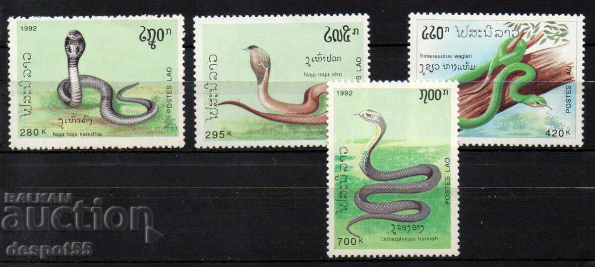 1992. Laos. Snakes.