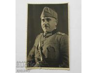 Стара снимка фотография царски офицер с бойна униформа