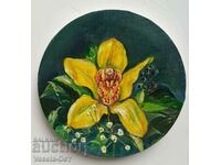 I am selling an oil painting "Delicate Flower"