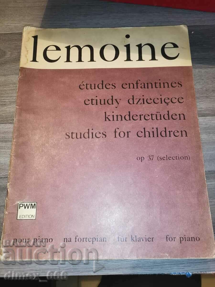 Etudes enfantines. op. 37 - Pianul Henry Lemoine