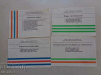 Lot of election ballots from the beginning of democracy - 4 pieces