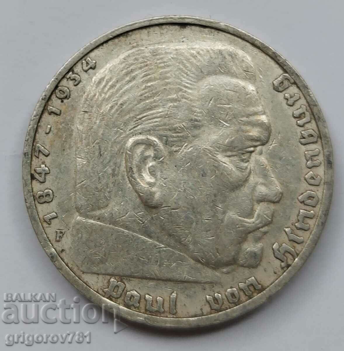 5 Mark Silver Γερμανία 1935 F III Reich Ασημένιο νόμισμα #71 με τιμή € 16.87 | 32.99 BGN 5 Mark Silver Γερμανία 1935 F III Reich Ασημένιο νόμισμα #71 με τιμή € 16.87 | 32.99 BGN