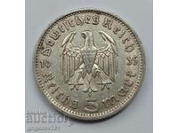 5 марки сребро Германия 1935 F III Райх  сребърна монета №72