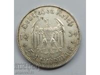 5 марки сребро Германия 1934 D III Райх  сребърна монета №73