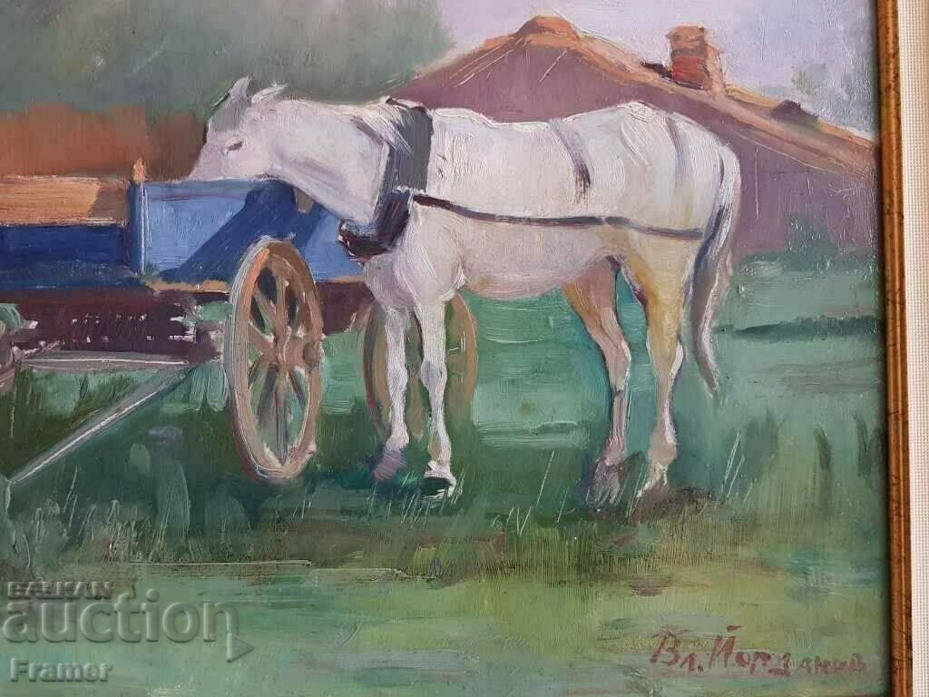 Delivery of Vladimir Yordanov Rest classic painting 1940s