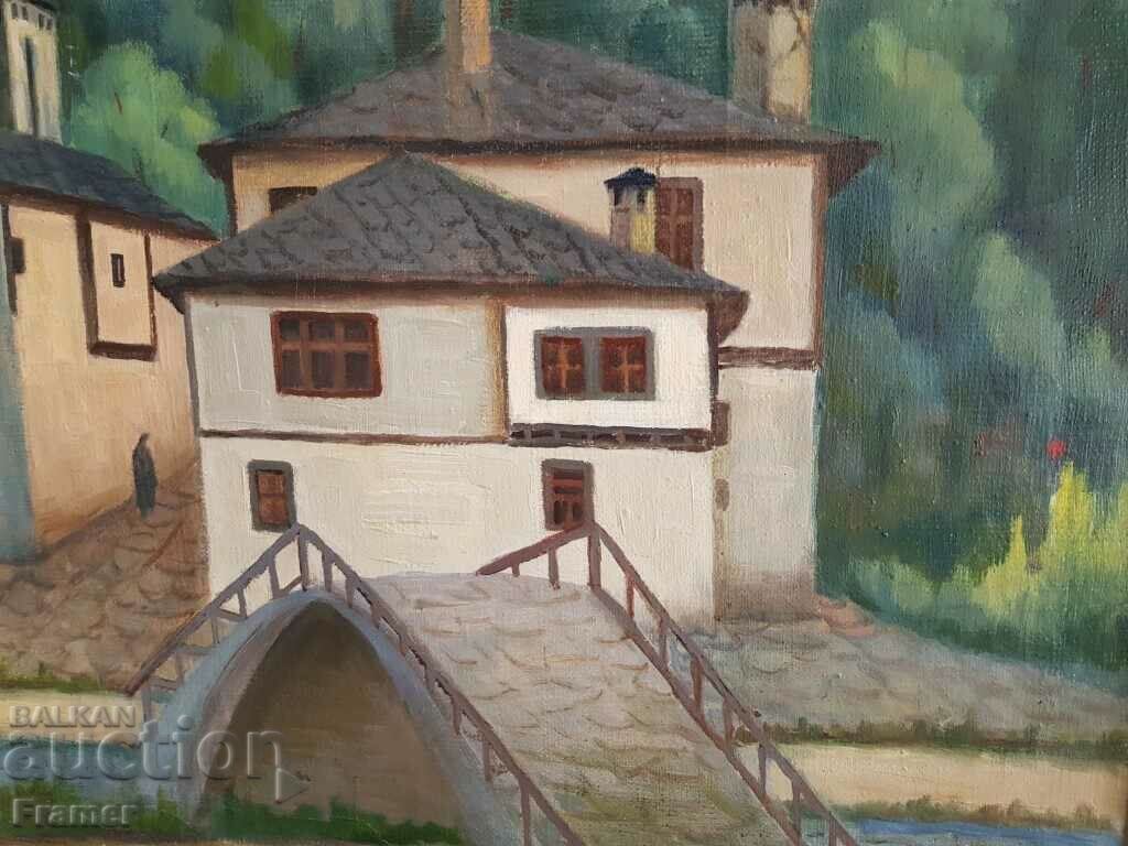 Boris Kolev 1906/1982 Landscape Shiroka Laka 1949 oil paints - 5 Boris Kolev 1906/1982 Landscape Shiroka Laka 1949 oil paints - 5