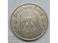 5 марки сребро Германия 1935 A III Райх  сребърна монета №82