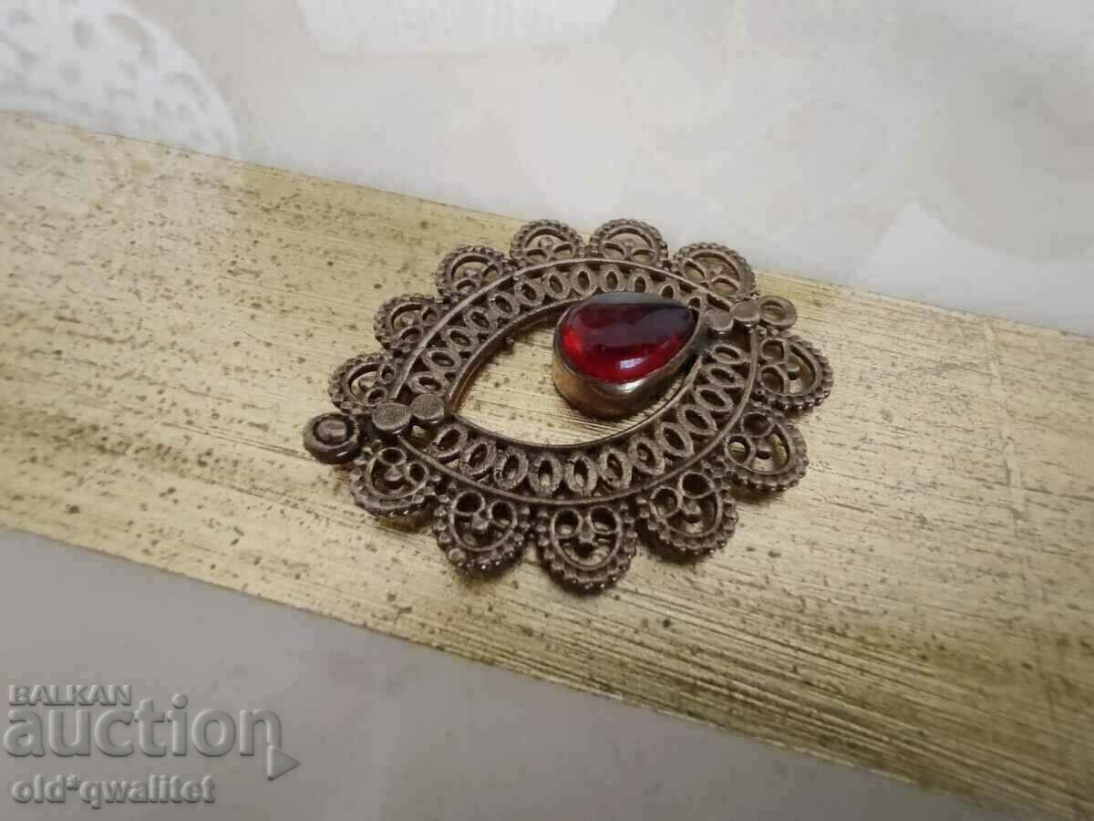 Star pendant with red accent 45 mm / 25 mm - 5 Star pendant with red accent 45 mm / 25 mm - 5