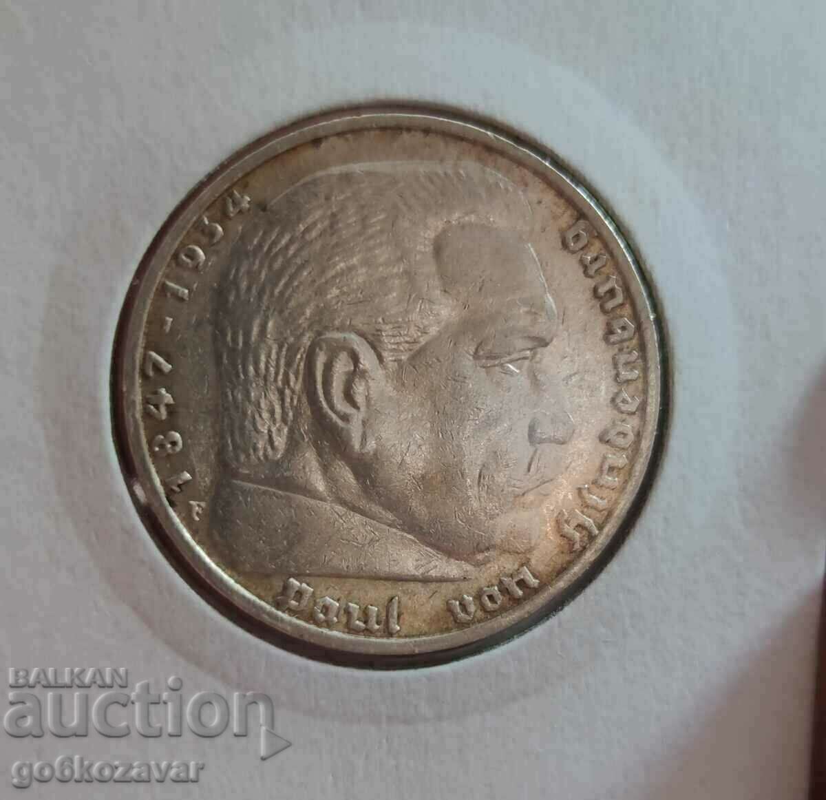 Παράδοση Γερμανία Τρίτο Ράιχ! 5 γραμματόσημα 1938 Ασήμι. Σπάνιο F