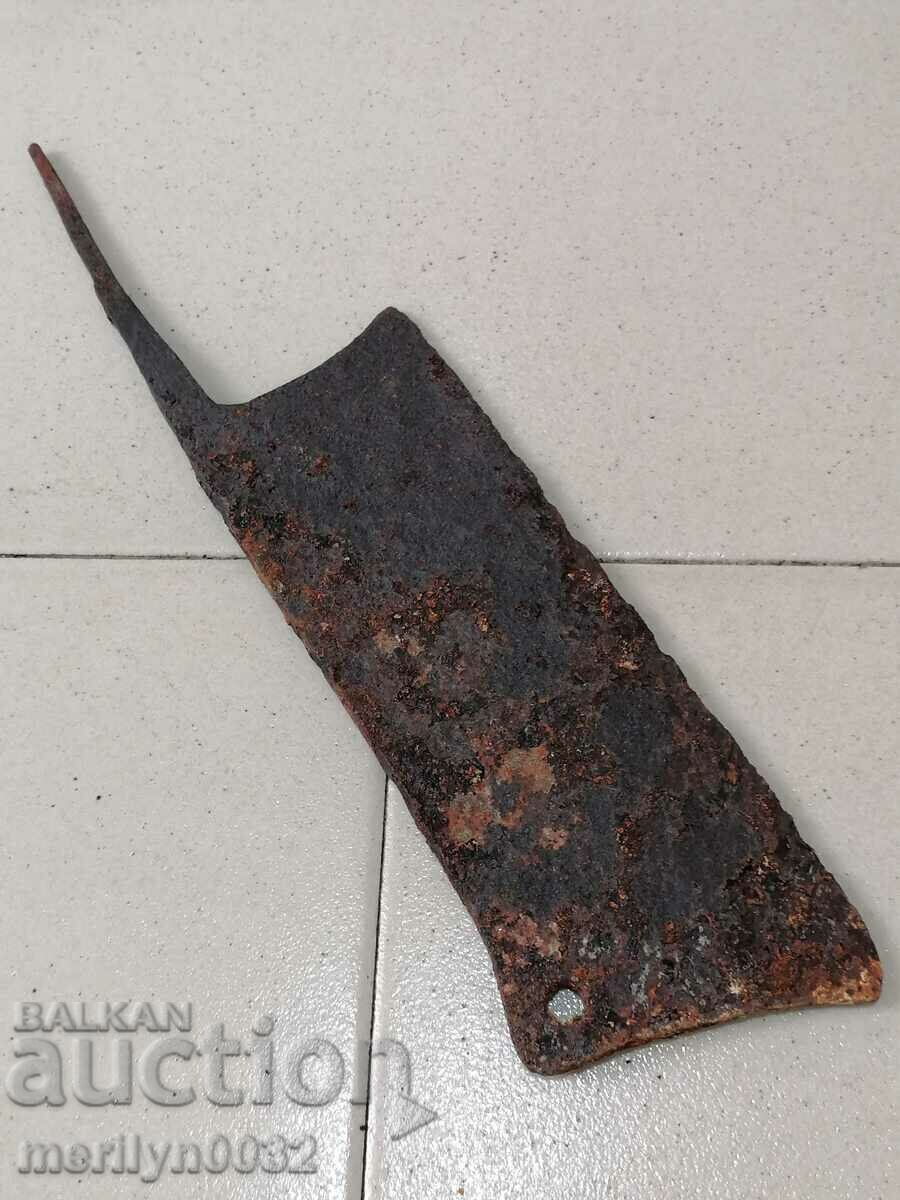 Auction Old forged scythe, ax, hoop, knife, machete, blade Auction Old forged scythe, ax, hoop, knife, machete, blade