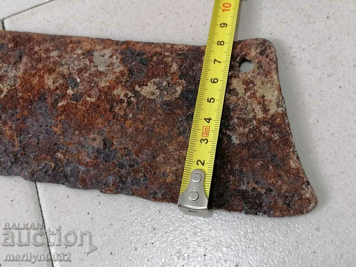 Old forged scythe, ax, hoop, knife, machete, blade - 5 Old forged scythe, ax, hoop, knife, machete, blade - 5