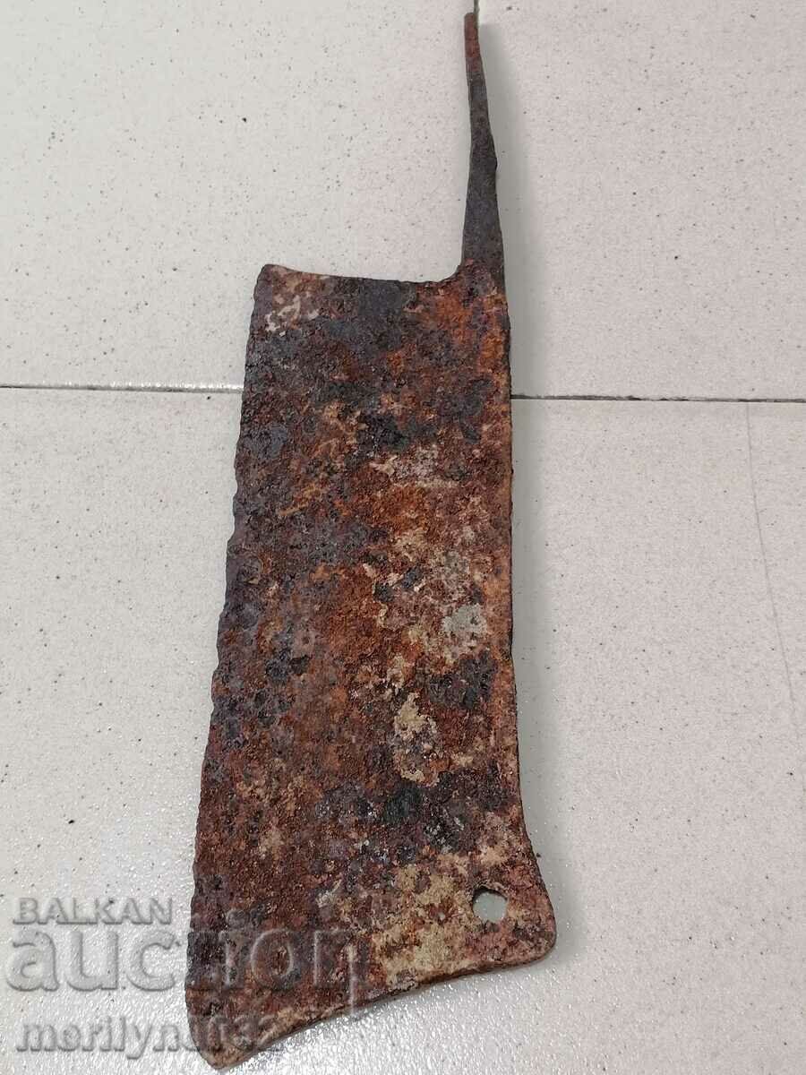 Old forged scythe, ax, hoop, knife, machete, blade - 6 Old forged scythe, ax, hoop, knife, machete, blade - 6