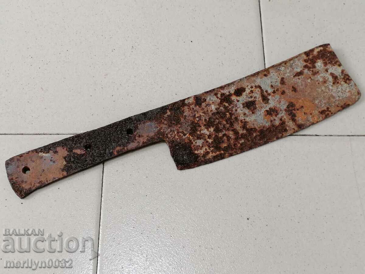 Old forged scythe, ax, hoop, knife, machete, blade - 7 Old forged scythe, ax, hoop, knife, machete, blade - 7