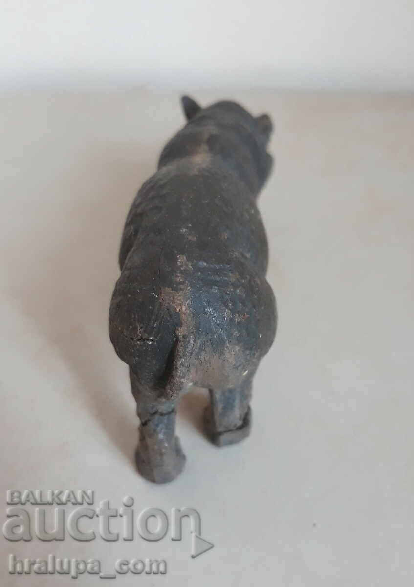 Аукцион Стара фигура хипопотам Еластолин Германия около 1930 Аукцион Стара фигура хипопотам Еластолин Германия около 1930