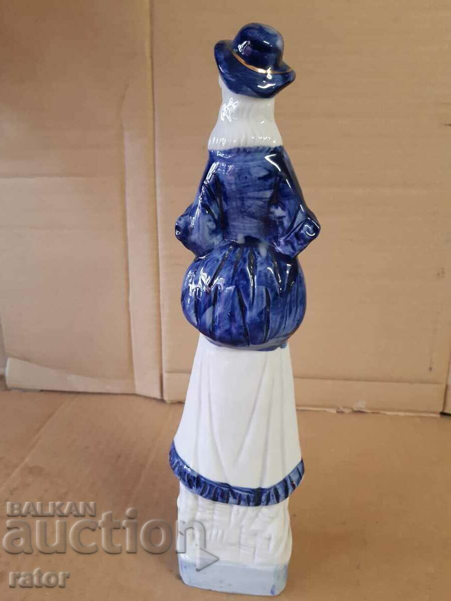 Auction  Old large porcelain figure, statuette. Porcelain