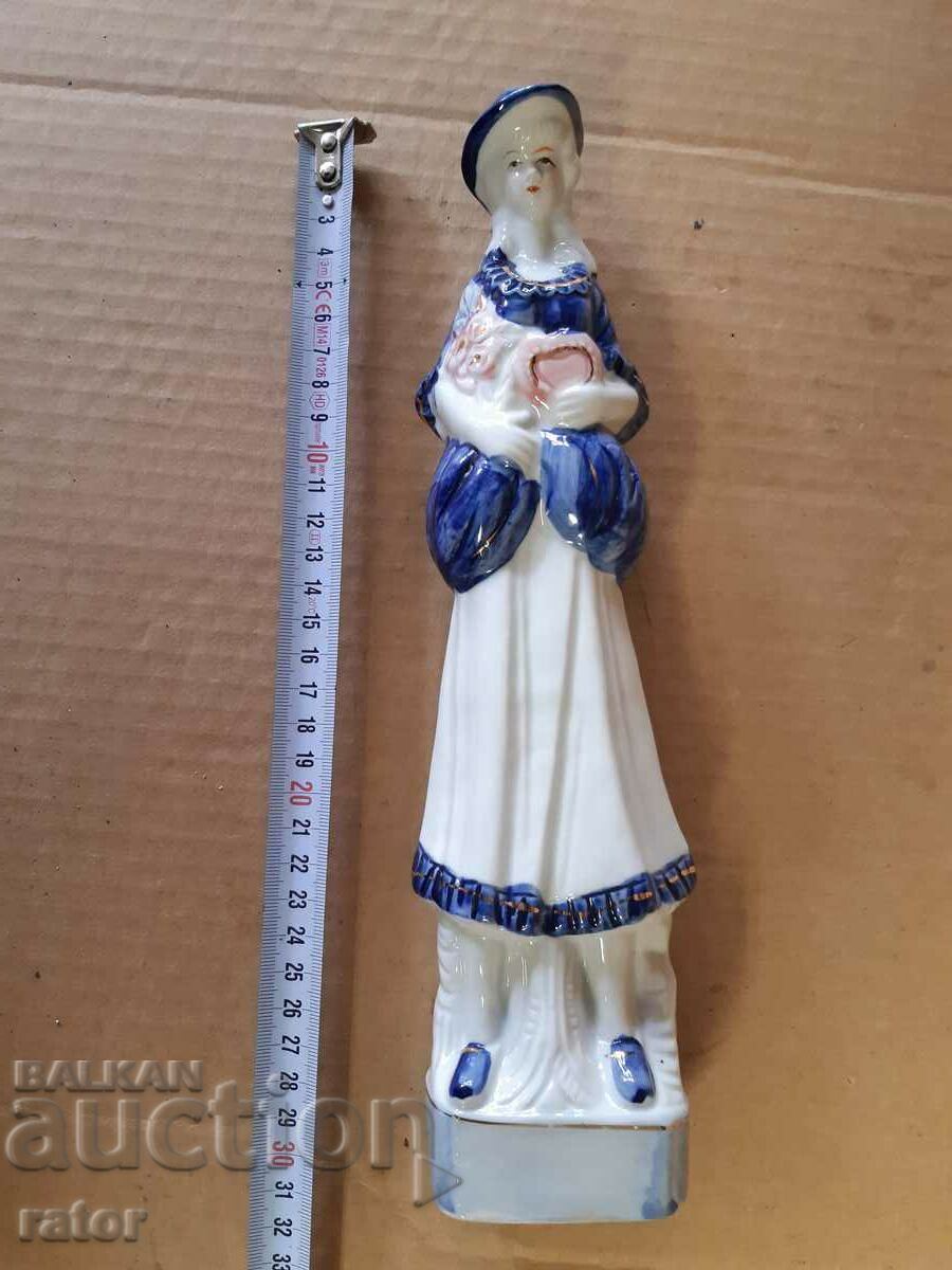 Old large porcelain figure, statuette. Porcelain - 5