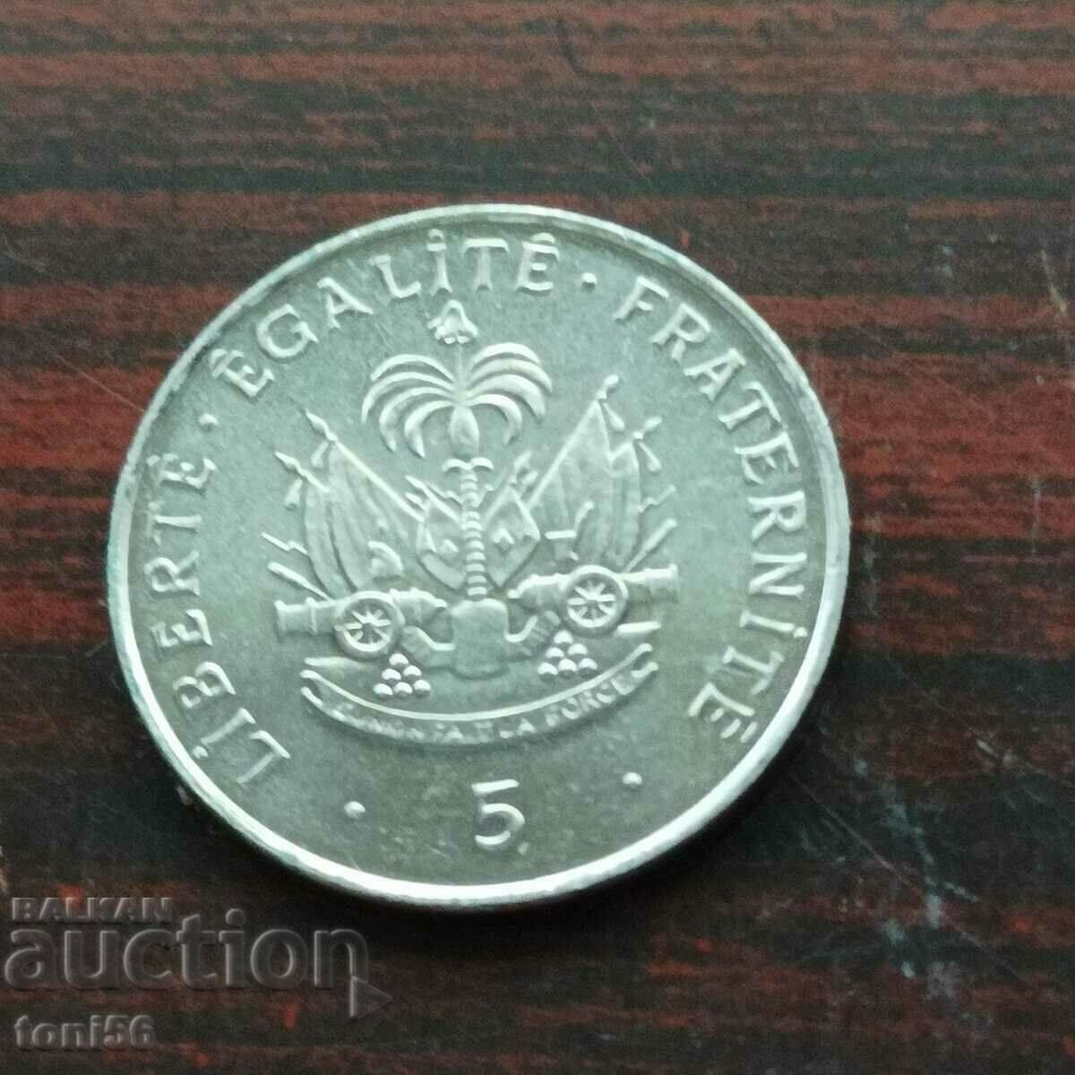 Haiti 5 centimes 1997 UNC
