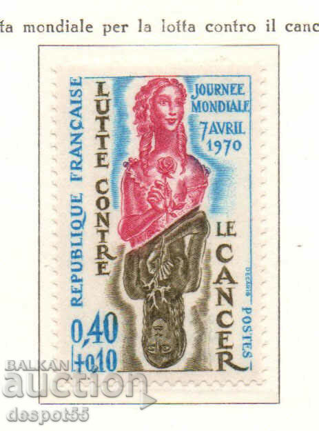 1970. France. WHO Day "Fight Cancer".
