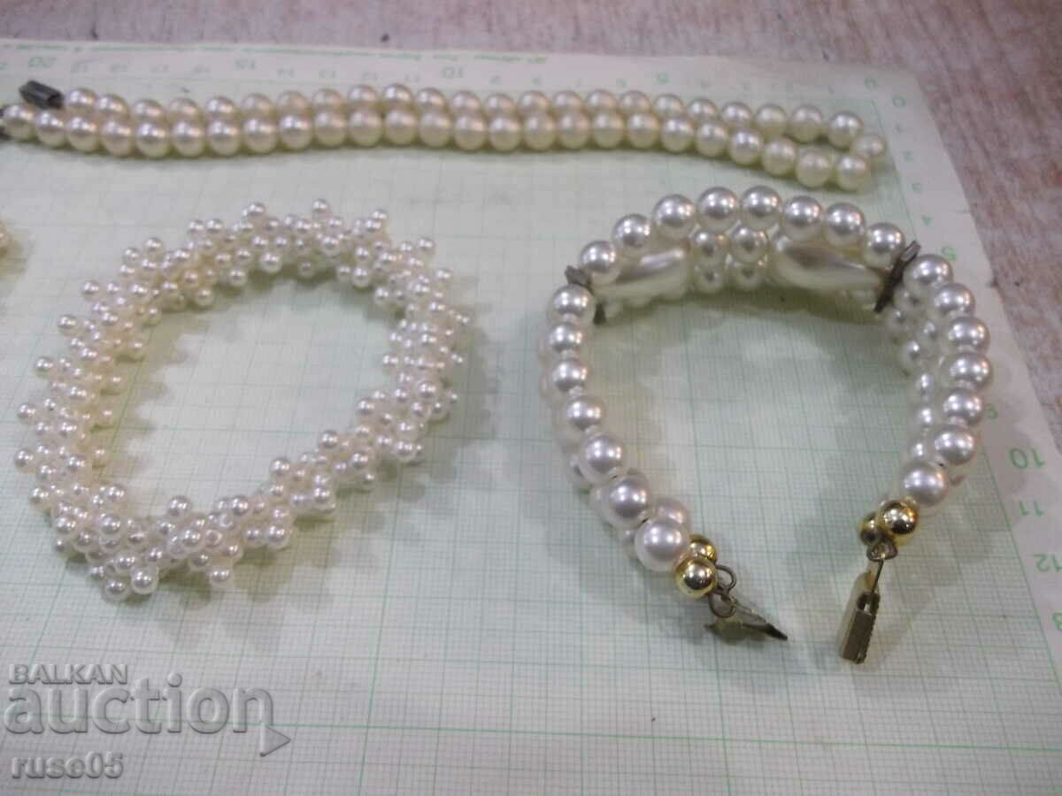 Set of artificial pearls/necklace, bracelets-2 pcs. and earrings/ - 7 Set of artificial pearls/necklace, bracelets-2 pcs. and earrings/ - 7