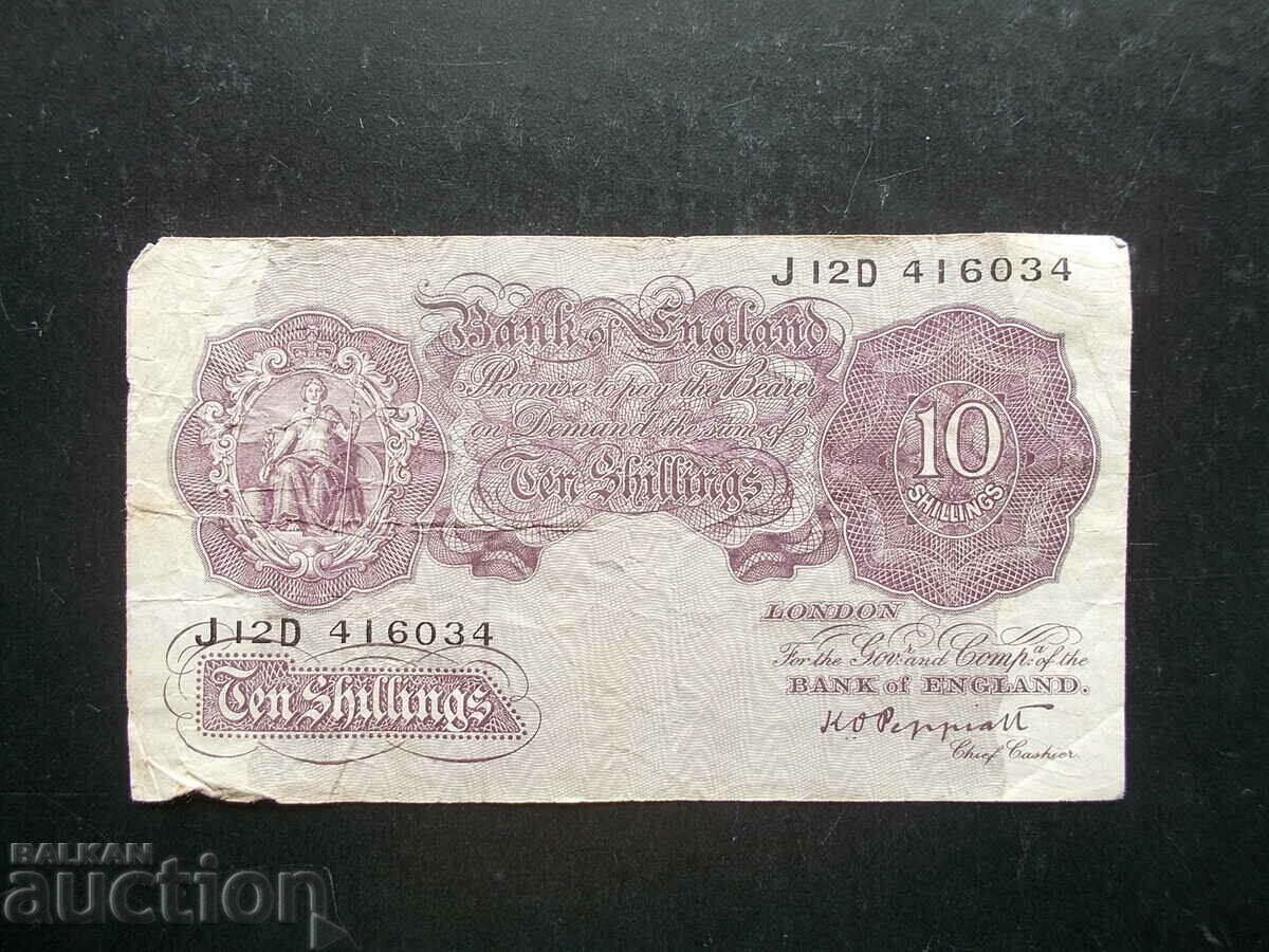 ENGLAND, 10 shillings, 1940